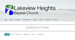 Desktop Screenshot of lakeviewheightsbaptist.ca